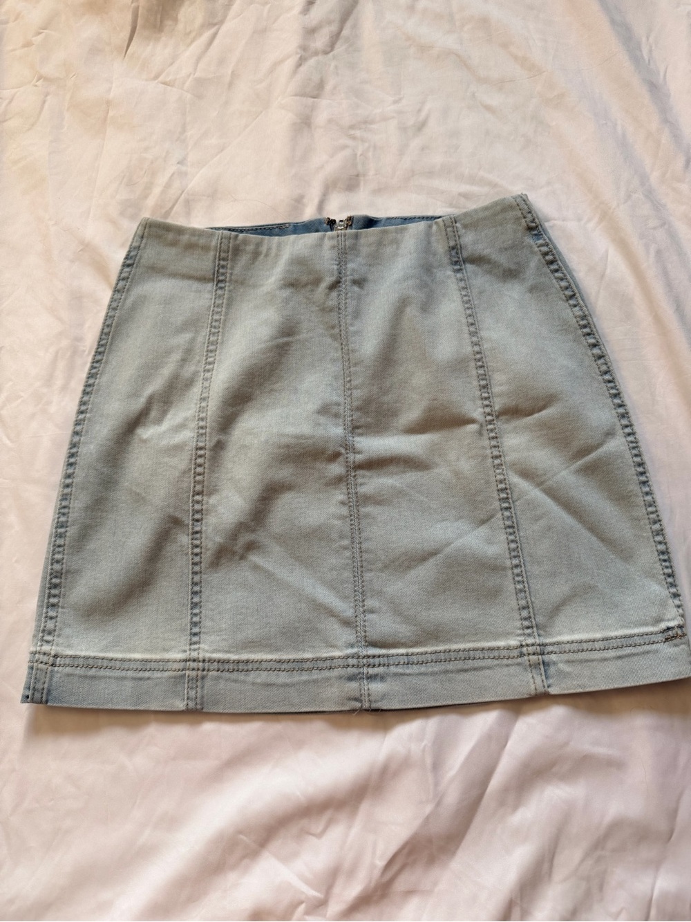 Target Light Blue Denim Panel Mini Skirt